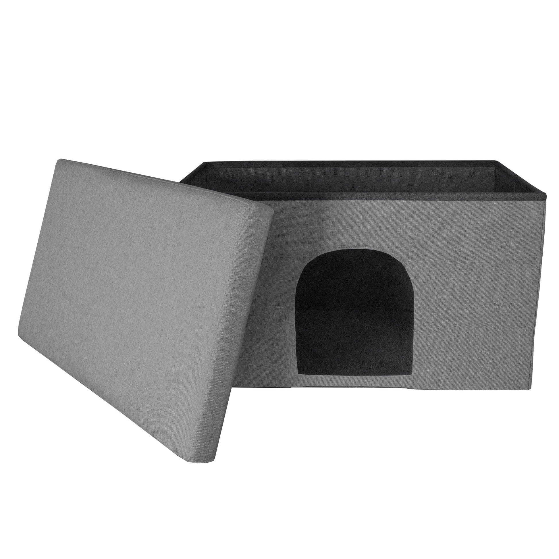 Pet Products Large Pet House Ottoman for Dogs & Cats - Stormy Gray